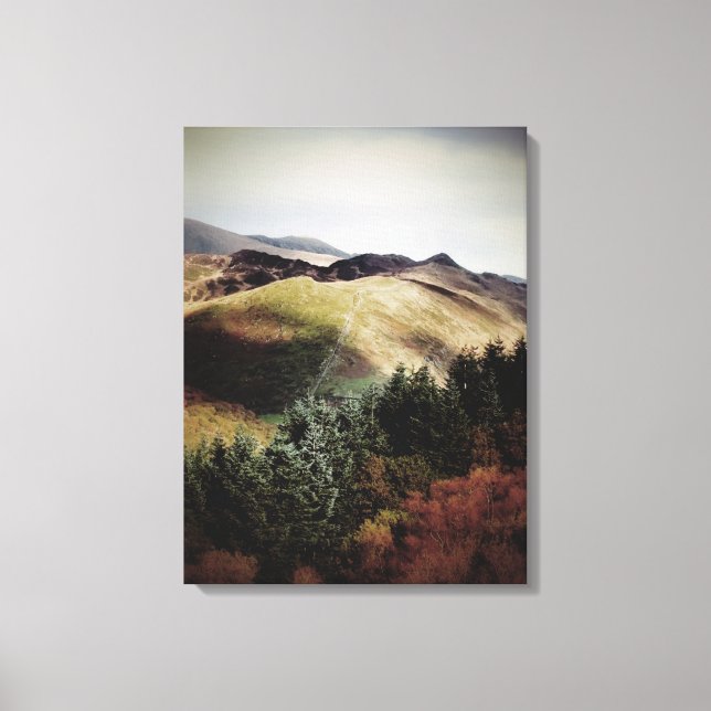 TOILE VUE MONTAGNE SUR LES WALES (Recto)