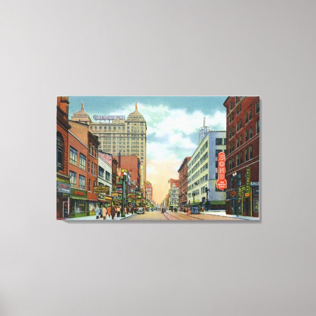 Toile Vue nord de Main Street (Recto)