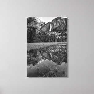 Toile Vue panoramique sur Upper Yosemite Falls