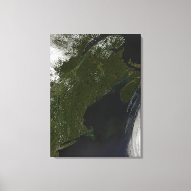 Toile Vue satellite de la Nouvelle-Angleterre (Recto)