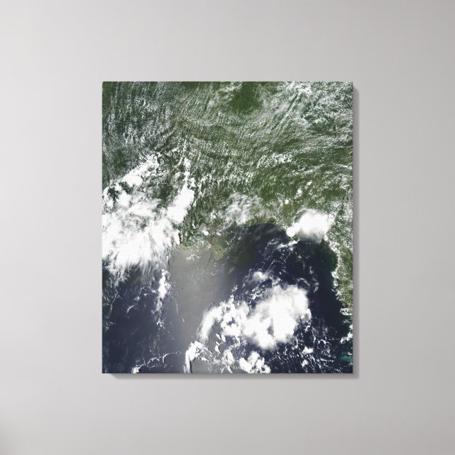 Toile Vue satellite du golfe du Mexique (Recto)