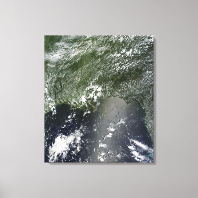 Toile Vue satellite du golfe du Mexique 2 (Recto)
