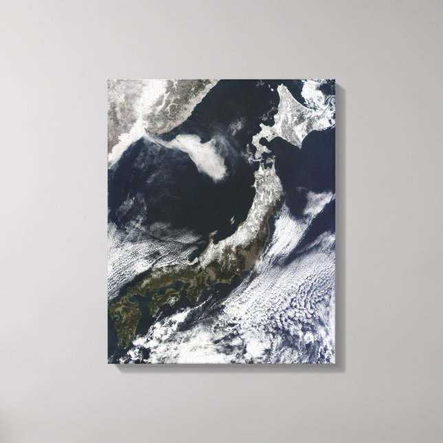 Toile Vue satellite du Japon (Recto)