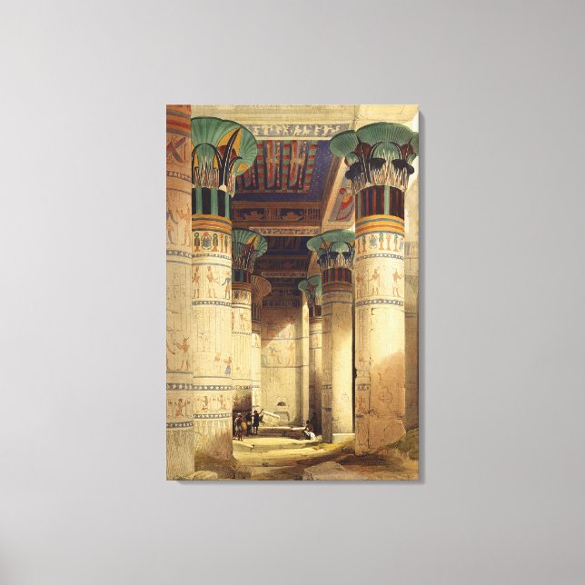 Toile Vue sous le Grand Portico, Philae (Recto)