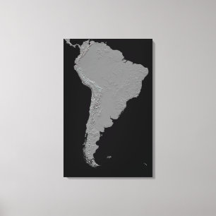 Toile Vue stéréoscopique de l'Amérique du Sud