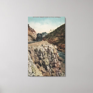 Toile Vue sur Box Canon Train