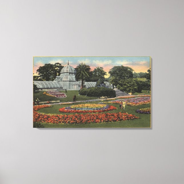 Toile Vue sur Golden Gate Park & Conservatory (Recto)