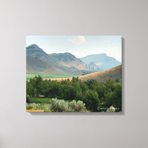 Toile Vue sur la vallée