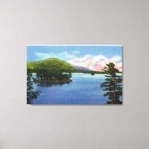 Toile Vue sur le lac de Shelton Rock Mountain