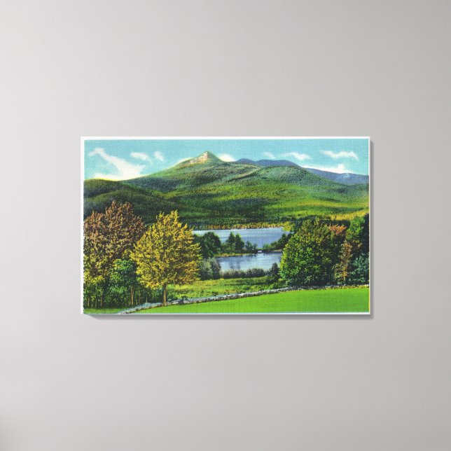 Toile Vue sur le Mont Chocorua et le lac (Recto)