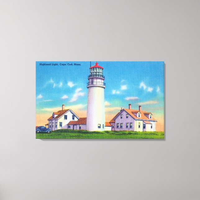 Toile Vue sur le phare de Highland (Recto)