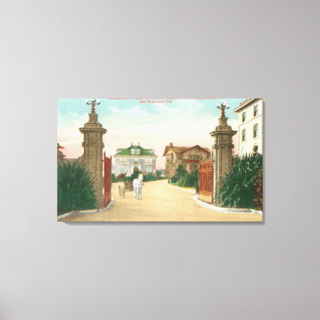 Toile Vue sur l'entrée de la terrasse Presidio (Recto)