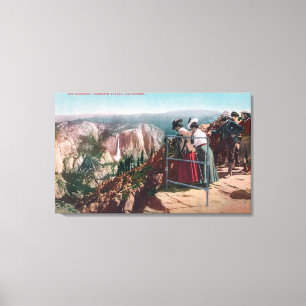 Toile Vue sur les fissures et la vallée de Yosemite
