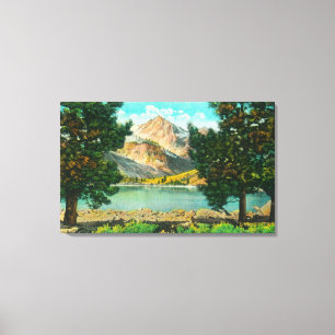 Toile Vue sur les lacs jumeaux près de Bridgeport