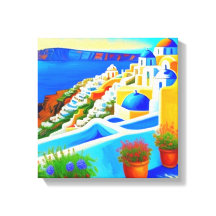 Vue sur l'île de Santorin