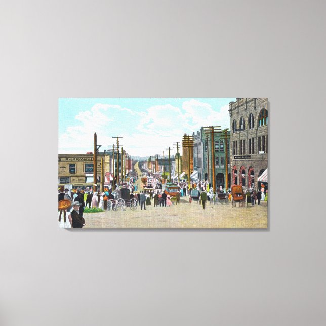 Toile Vue sur l'Ouest depuis Holly Street (Recto)