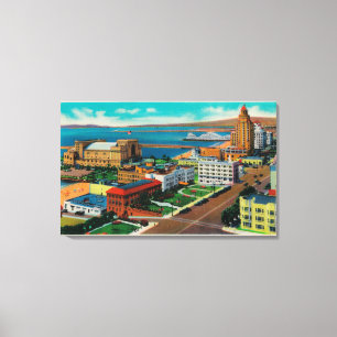 Toile Vue sur Ocean Avenue, avec Auditorium