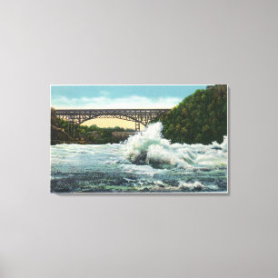 Toile Vue sur Whirlpool Rapids Bridge et Whirlpool