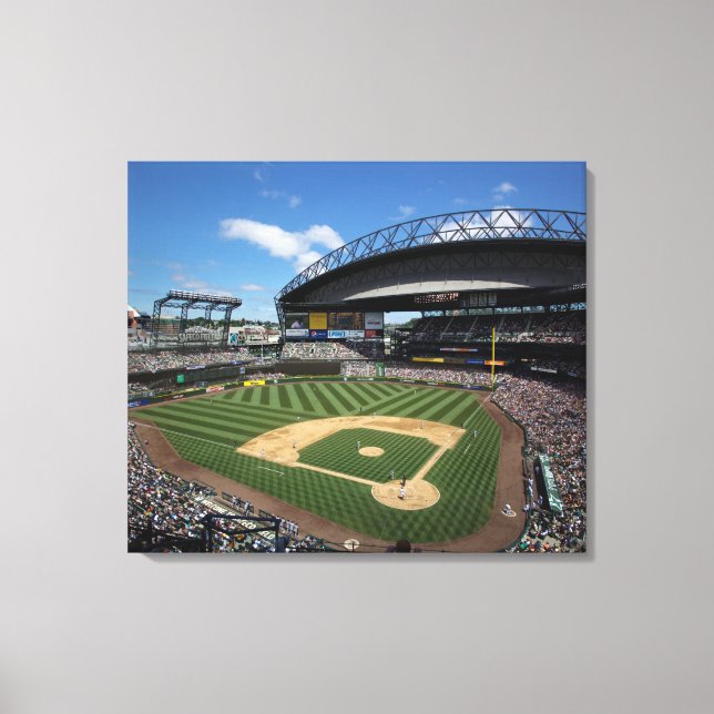 Toile WA, Seattle, Safeco Field, Mariners baseball (Recto)