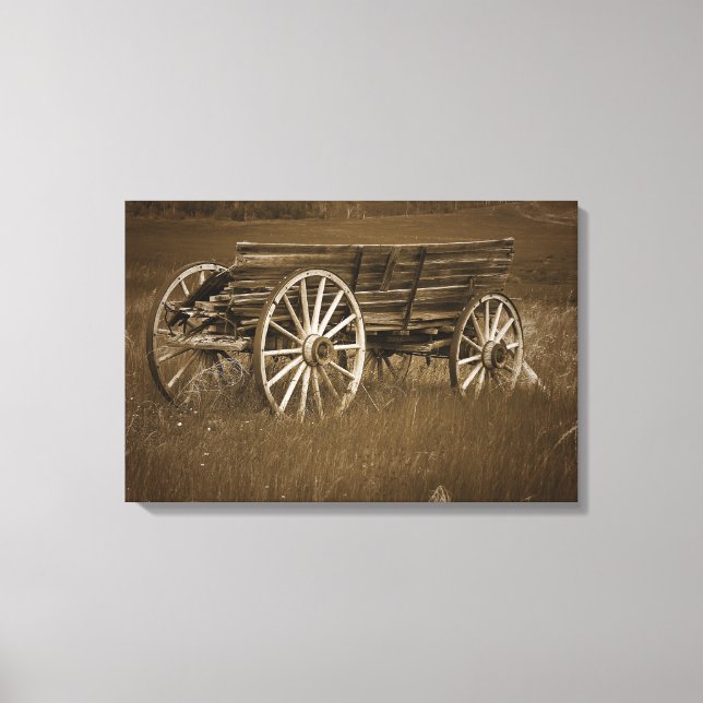 Toile Wagon vintage Historique #1 Canvas Wall Art (Recto)