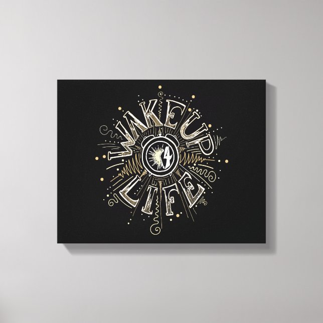Toile WAKE UP 4 LIFE quota illustration (Recto)