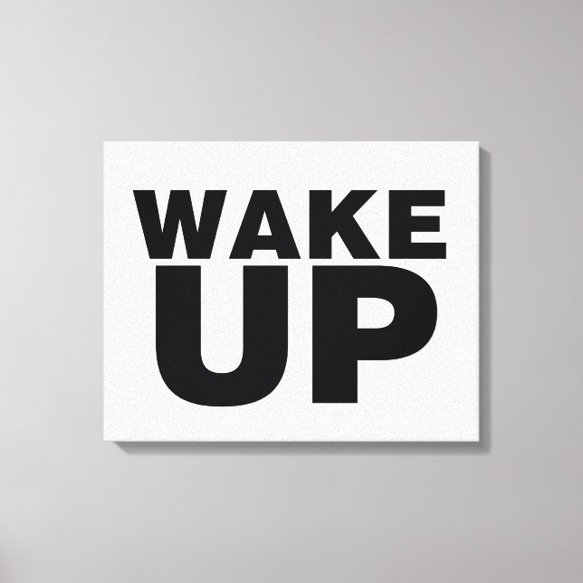 Toile Wake up Black (Recto)