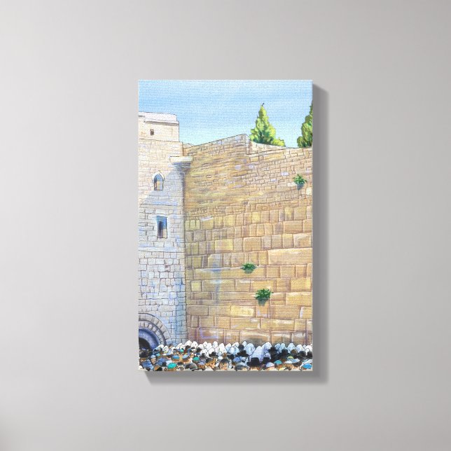 Toile Wall Ouest KOTEL Jérusalem Vieille ville Israël (Recto)