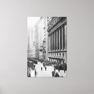 Toile Wall Street vintage NYC Photograph (1921)