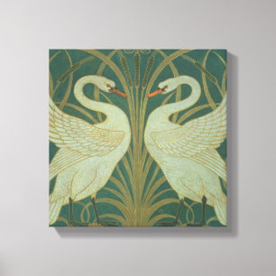 Toile Wallpaper la conception pour le panneau du "cygne,