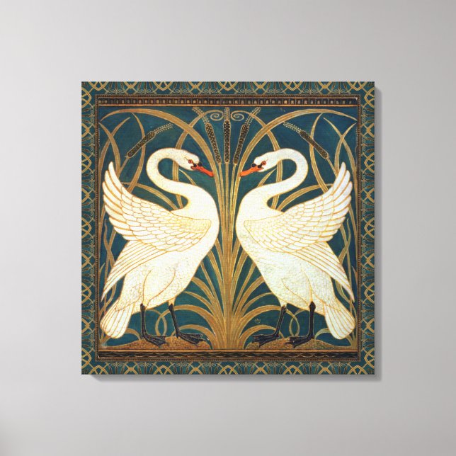 Toile Walter Crane Swan (Recto)