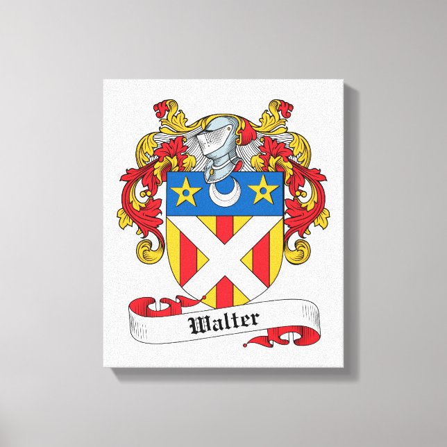 Toile Walter Family Crest (Recto)