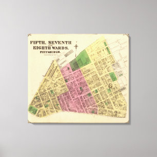 Toile Wards 5, 7-8 de Pittsburgh, Pennsyvania