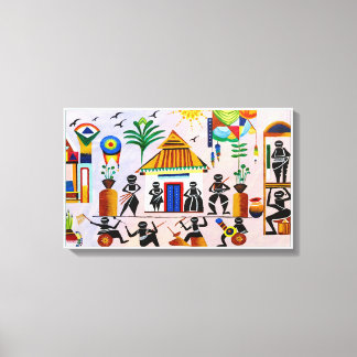 Toile Warli Peinture murale