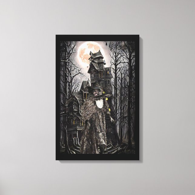 Toile Warlock man witch haunted house fantasy dark art  (Recto)