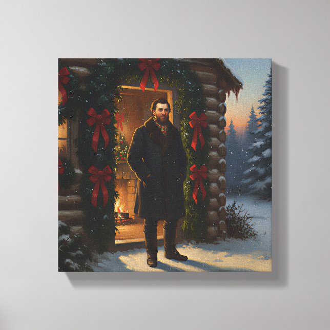 Toile Warm Welcome: Eastman Johnson Holiday Glow (Recto)