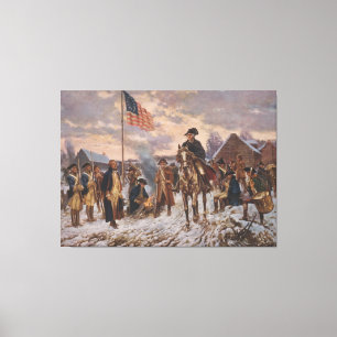 Toile Washington à Valley Forge par Edward Percy Moran