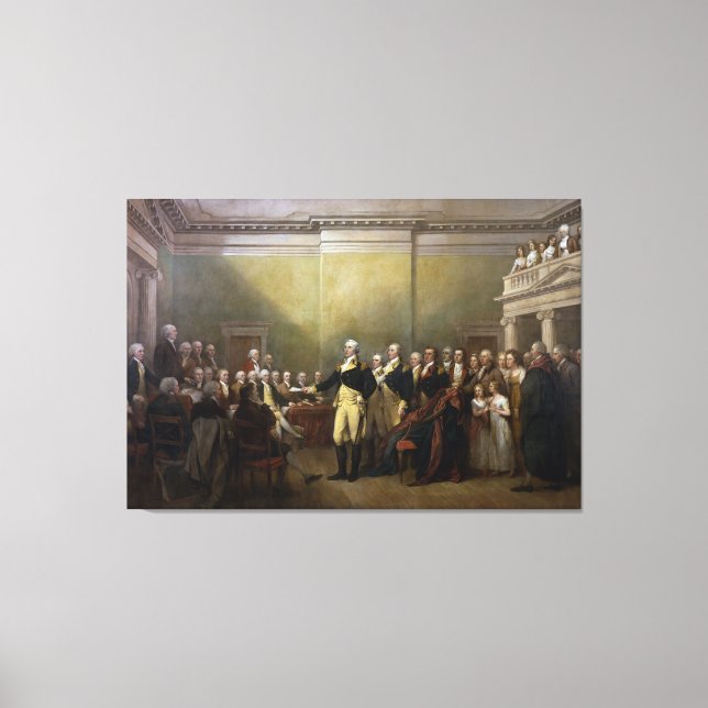 Toile Washington démissionne de sa Commission John Trumb (Recto)
