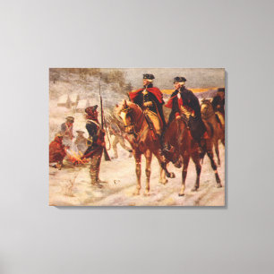 Toile Washington et Lafayette à Valley Forge