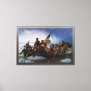 Toile Washington Traverser le Delaware par Emanuel Leutz