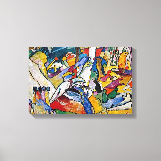 Toile Wassily Kandinsky - Composition II Art Abstrait (Recto)