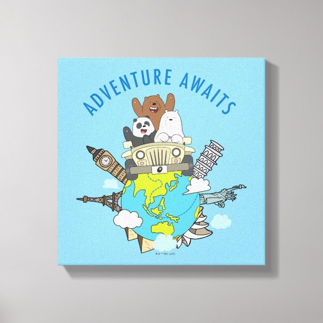 Toile We Bare Bears - Adventure Await (Recto)