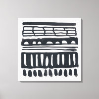 Weft I | Aquarelle noire moderne