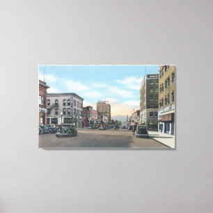 Toile Wenatchee, scène d'avenue de WashingtonWenatchee