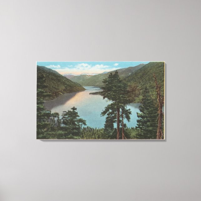 Toile Wenatchee, WAView du lac Chelan (Recto)