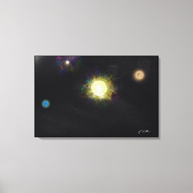 Toile We're not important - Impressionist Art Canvas (Recto)