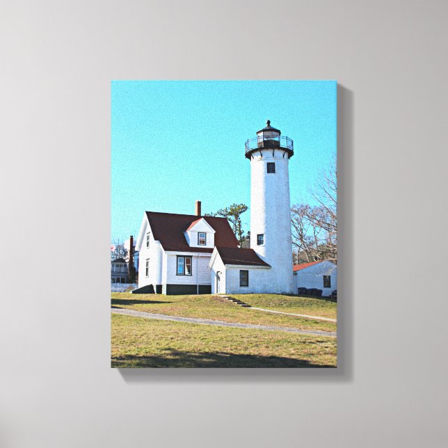Toile West Chop Lighthouse Marthas Vineyard Canvas Impri (Recto)