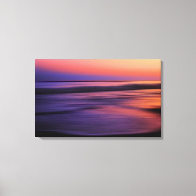 Toile West Coast Sunset Ocean Abstrait (Recto)