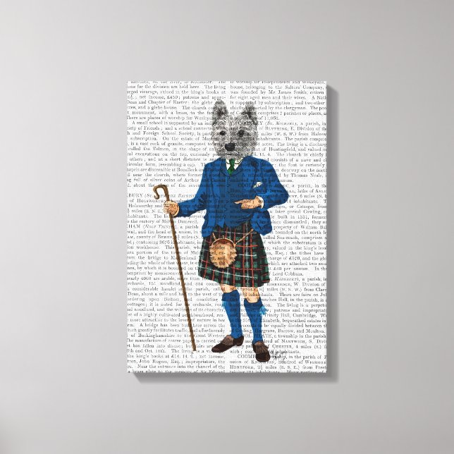 Toile West Highland Terrier à Kilt (Recto)