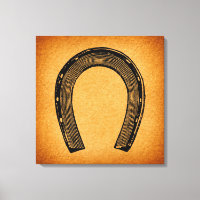 Western Horseshoe Art Vintage Antique Pays Art
