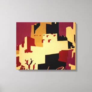 Toile Western Southwest Pueblo WPA National